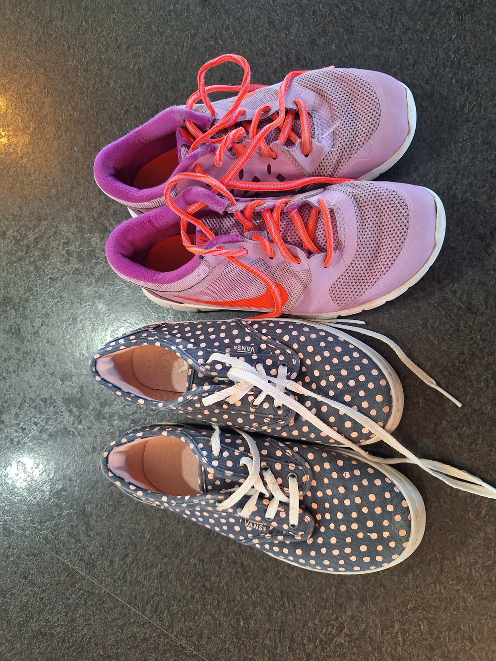 Nike Kids Purple and Coral Athletic Sneakers